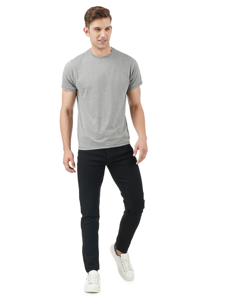 inkd جينز رجالي ضيق - متوسط الارتفاع | مزيج القطن | غرزة التباين | قماش قابل للتمدد | تصميم كلاسيك 5 بوكت